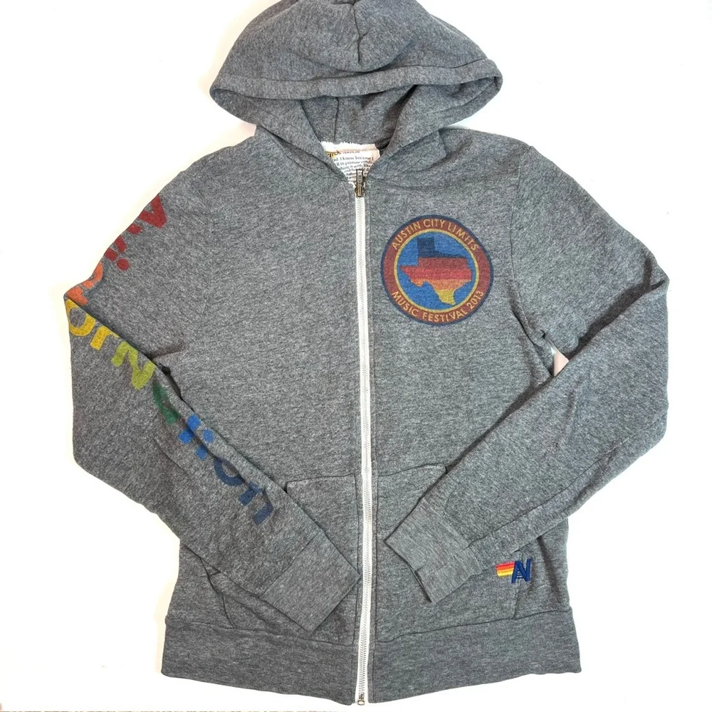Aviator Nation Vintage 2013 Austin City Limits Zip Hoodie Jacket Size Small - Picture 11 of 11